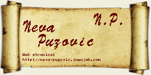 Neva Puzović vizit kartica